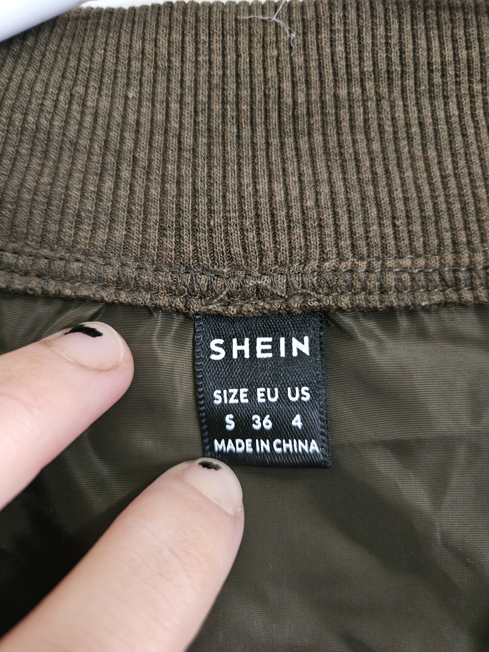 SHEIN Green Bomber Jacket - Picture 4 of 6